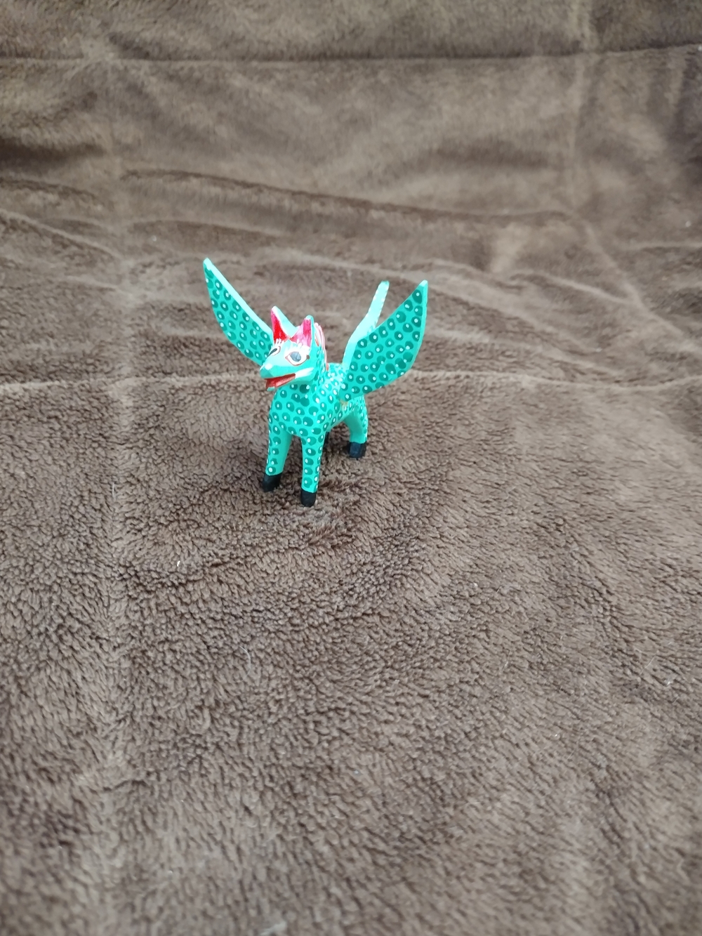 Alebrije Handmade Mexican folk art Flying dog.